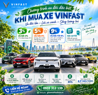 vinfast khuyến mãi tháng